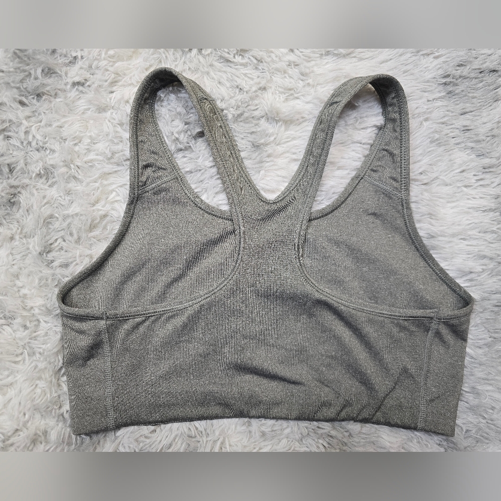 Nike Women's Charcoal Sports Bra Size Large - Picture 3 of 6